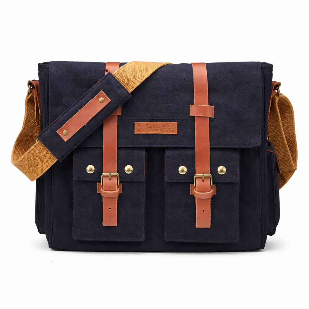 Black Unisex Messenger Bag for Everyday Use 181